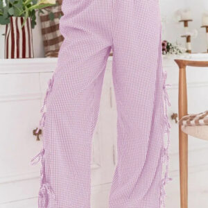 Pink Purple Pocketed Pants